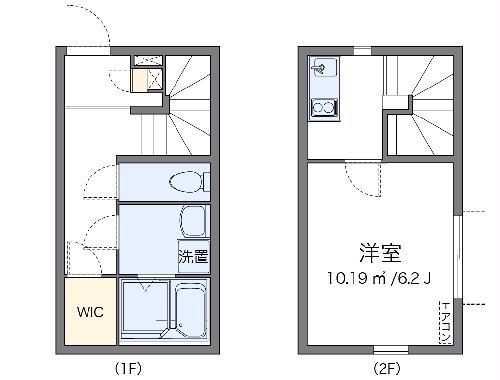 クレイノブリリアント N21(1K/1階)の間取り写真