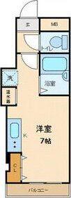 昇龍ビル(ワンルーム/3階)の間取り写真
