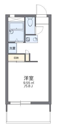 レオパレスツインズ加島弐番館(1K/2階)の間取り写真