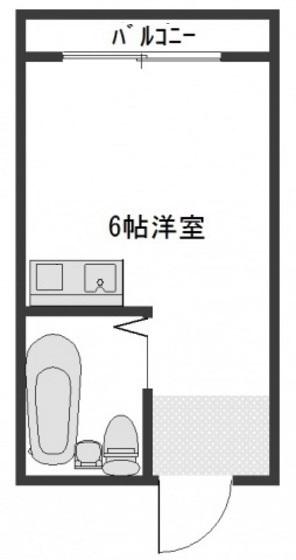 メゾンド大宮(ワンルーム/1階)の間取り写真