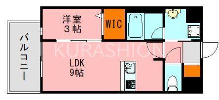 LANDIC Y138(1LDK/3階)の間取り写真