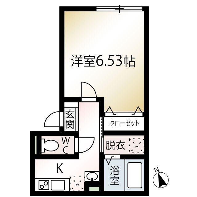 MQUARTO一之江(1K/3階)の間取り写真