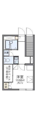 CARMINA(1K/1階)の間取り写真