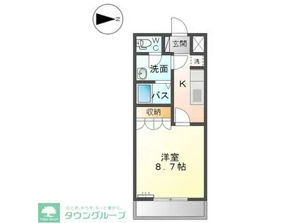 モンシェリー・廣(1K/2階)の間取り写真