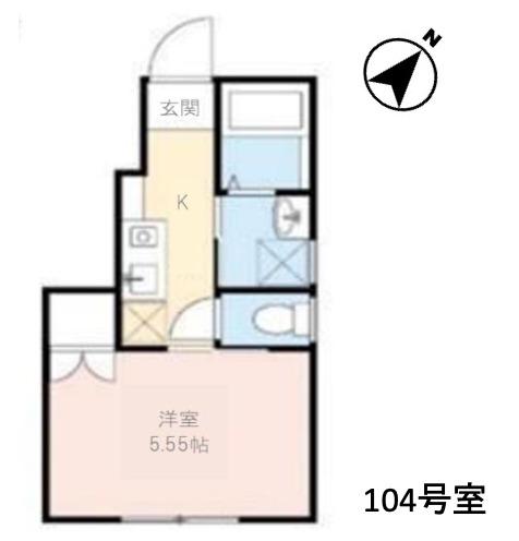 NOZOMIO目白(1K/1階)の間取り写真