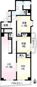 ポルックス三ノ輪(3LDK/2階)の間取り写真