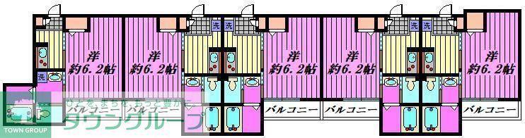 GRAN STELLA東川口(1K/1階)の間取り写真