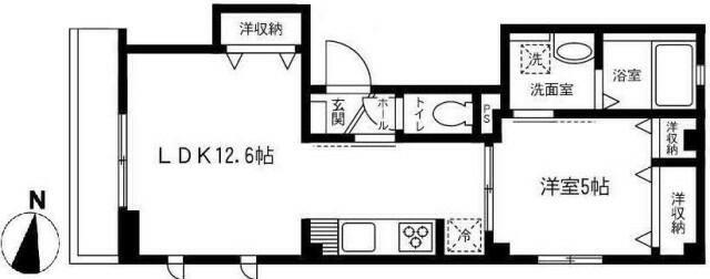 COZY コーズィー(1LDK/3階)の間取り写真