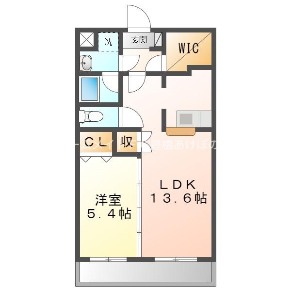 フォレスト野田(1SLDK/3階)の間取り写真