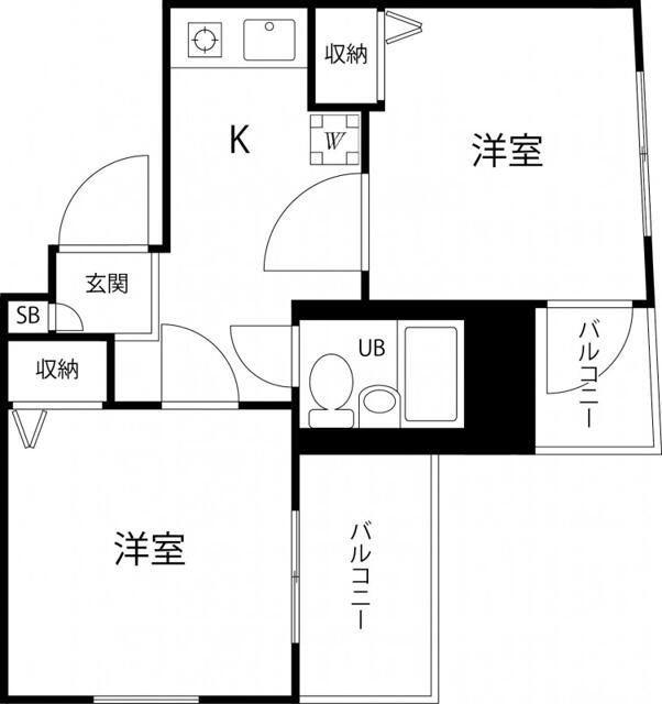 T S GARDEN蓮根II(2K/3階)の間取り写真