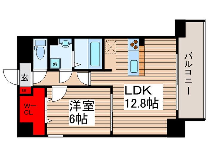 サニーコート向島(1LDK/3階)の間取り写真