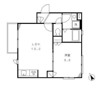 MAISONA(1LDK/3階)の間取り写真
