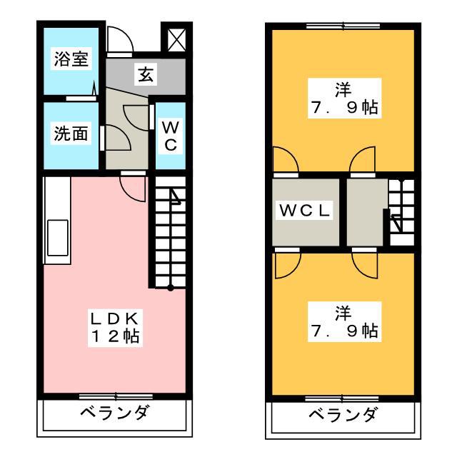 アドリームNEO(2LDK/1階)の間取り写真
