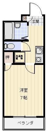 リッチライフX(1K/3階)の間取り写真