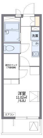 レオパレス高瀬ヒュッテ1(1K/3階)の間取り写真