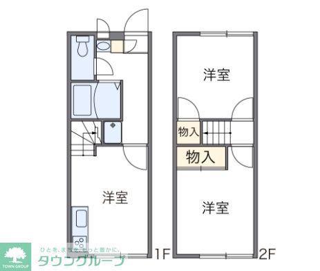 レオパレスT&S(2DK/1階)の間取り写真