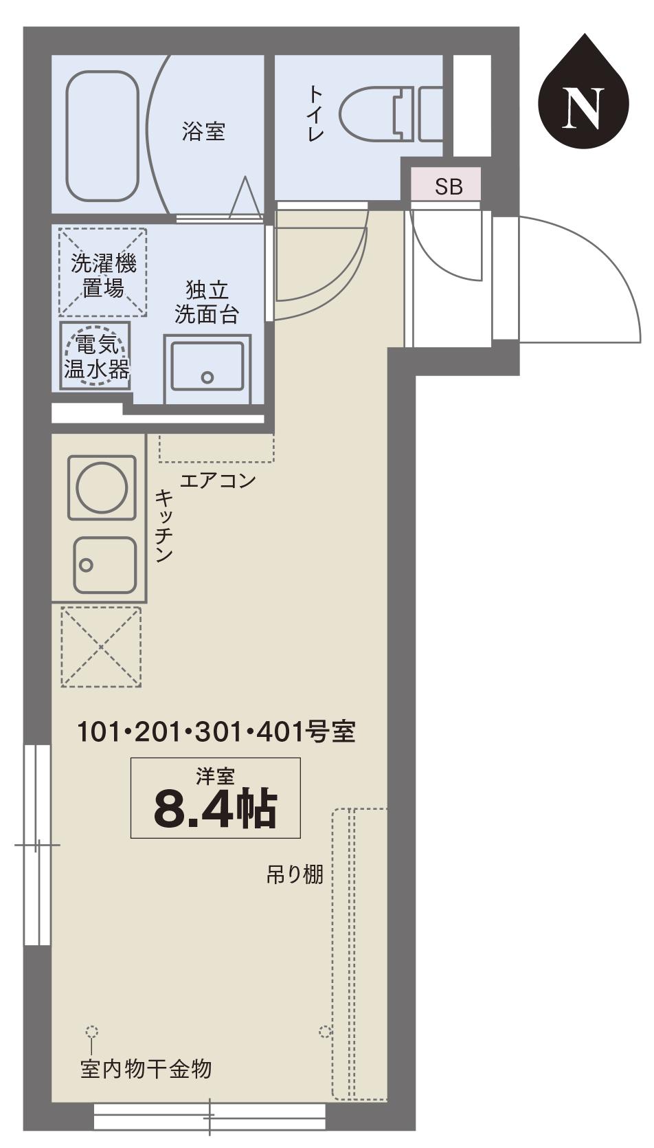 COCOFLAT板橋(ワンルーム/1階)の間取り写真
