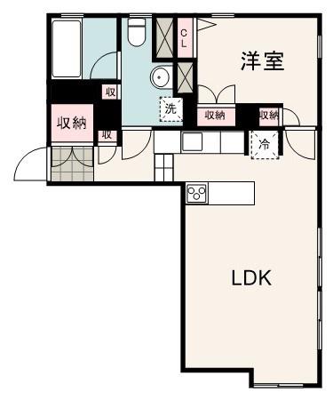 GRD BLD(1LDK/2階)の間取り写真