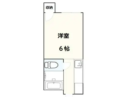 ファミール香澄(ワンルーム/1階)の間取り写真