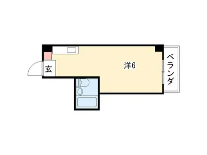 ビラ三秀鶴舞(ワンルーム/2階)の間取り写真