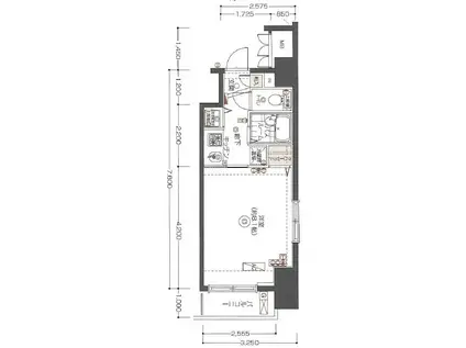 フェニックス方南町参番館(1K/4階)の間取り写真