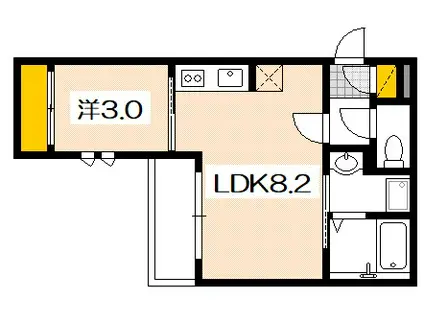 REGALEST 廿日市本町II(1LDK/3階)の間取り写真