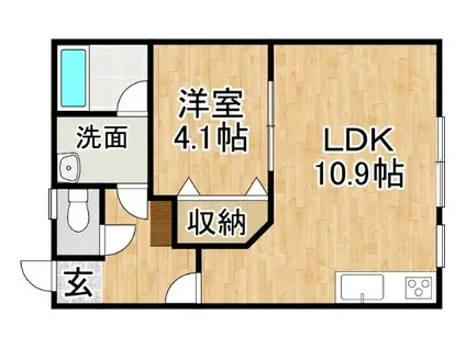 ハイムグランツ(1LDK/2階)の間取り写真