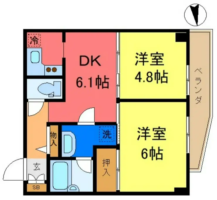 マートルコート新小岩 2階階 間取り