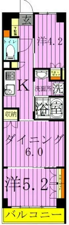 パレステージ西新井みどり公園 4階階 間取り