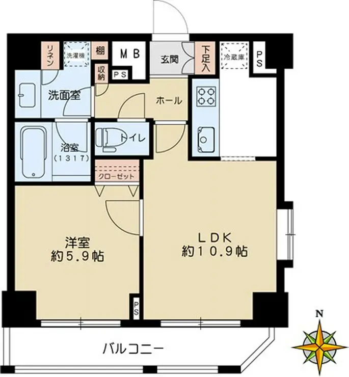 文京春日プラッツ 8階階 間取り