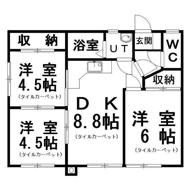 メゾン福泉(3DK/2階)の間取り写真