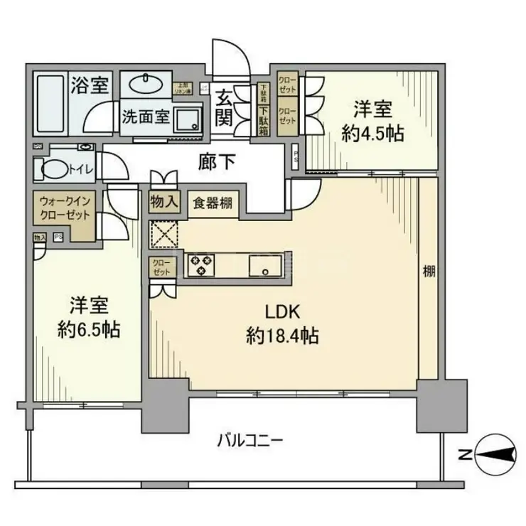 品川イーストシティタワー 20階階 間取り