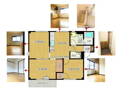 シャトル・かきもと(3DK/2階)の間取り写真