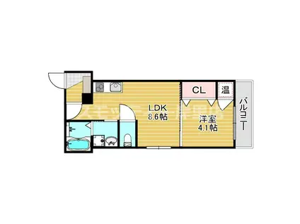 FDS ARTE(1LDK/1階)の間取り写真