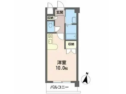 ロイヤル・セフィラ(ワンルーム/1階)の間取り写真