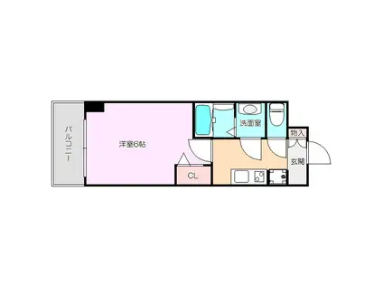 プレサンス新大阪ストリーム(1K/3階)の間取り写真