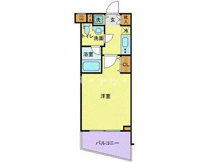 デュオステージサンシャイン60通(1K/7階)の間取り写真