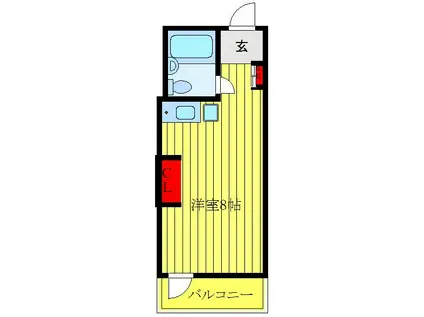 進藤ビル(ワンルーム/3階)の間取り写真