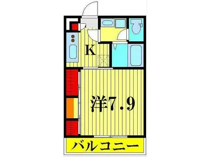 リブリ・CHARM(1K/2階)の間取り写真