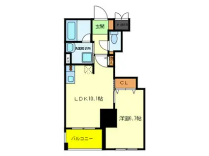 PREMIEREMAISON(1LDK/8階)の間取り写真