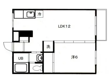 メゾンマリクレール(1LDK/1階)の間取り写真