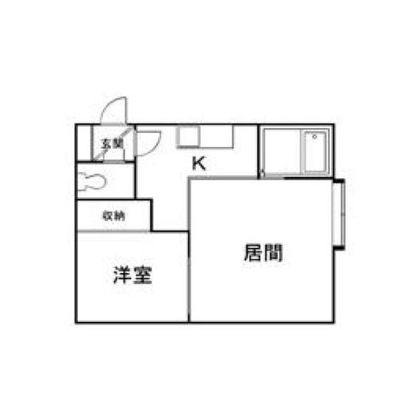 ティエラ(1LDK/1階)の間取り写真