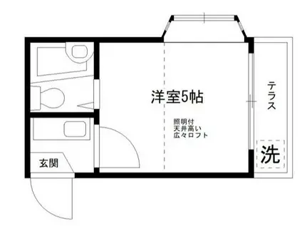 アレックス椿(1K/2階)の間取り写真