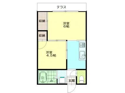 TYエクセル(2K/1階)の間取り写真