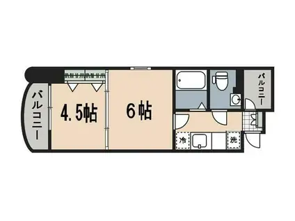 ロイヤルキャッスル(2K/7階)の間取り写真