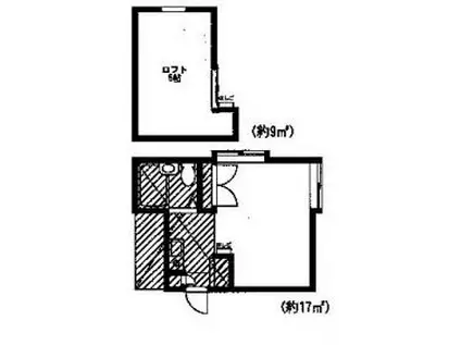 アパートメント相模が丘II(ワンルーム/2階)の間取り写真