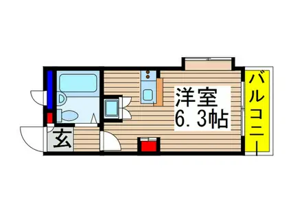 ワコーレエレガンス東習志野(ワンルーム/3階)の間取り写真