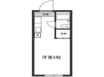 アズーレ八王子(ワンルーム/2階)の間取り写真