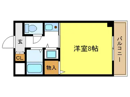 ソフィア新北島(1K/2階)の間取り写真