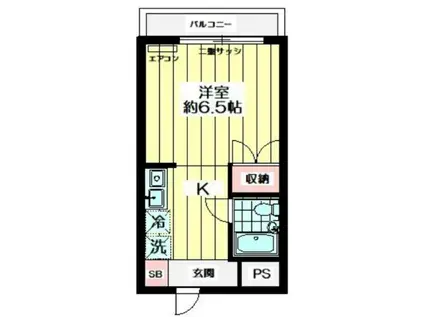 メゾンルート8(1K/1階)の間取り写真